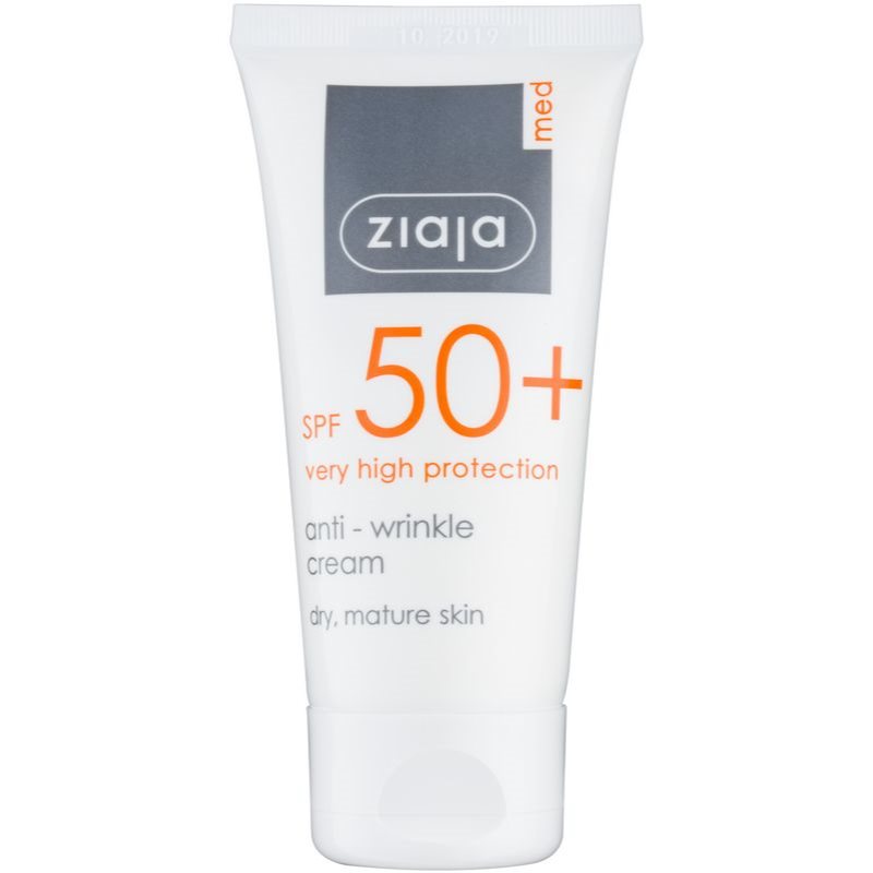 Ziaja Med Protecting UVA + UVB ránctalanító napozókrém SPF 50+ 50 ml-Eredeti