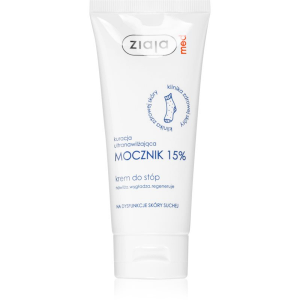 Ziaja Med Ultra-Moisturizing with Urea regeneráló és hidratáló krém lábakra bőrkeményedés ellen (15% Urea) 100 ml-Eredeti