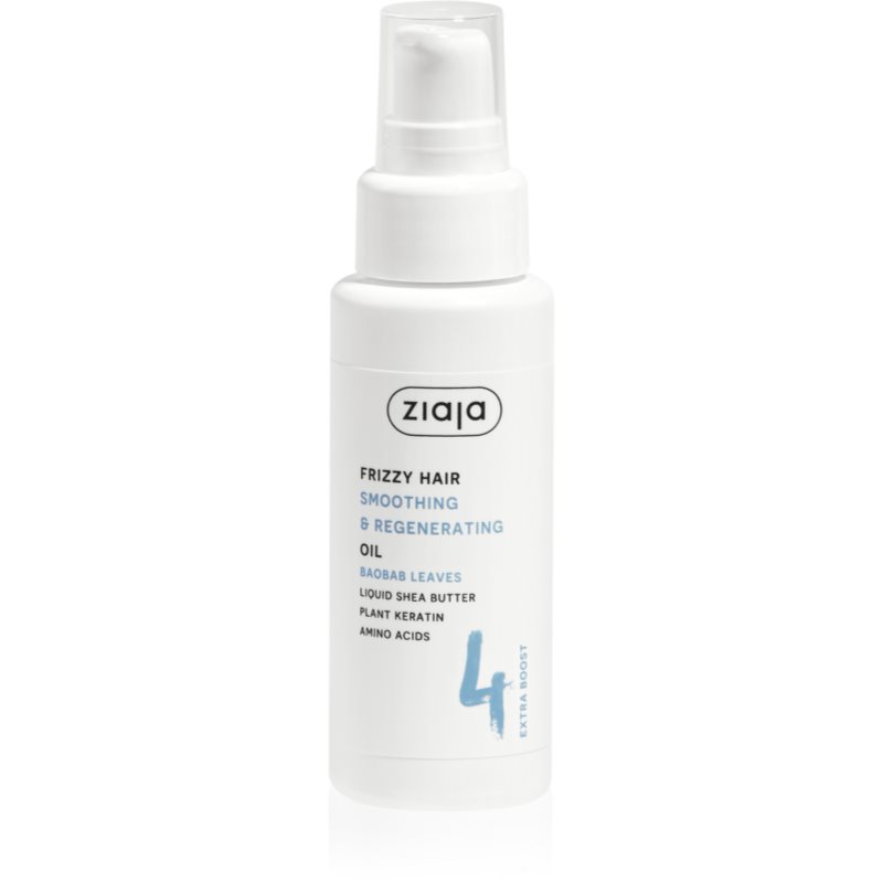 Ziaja Plant Essentials Baobab Leaves bőrpuhító olaj göndör hajra 50 ml-ár