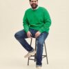 Zielona bluza męska Raglan Sweat Fruit of the Loom