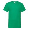 Zielona koszulka męska Valueweight V-Neck Fruit of the Loom