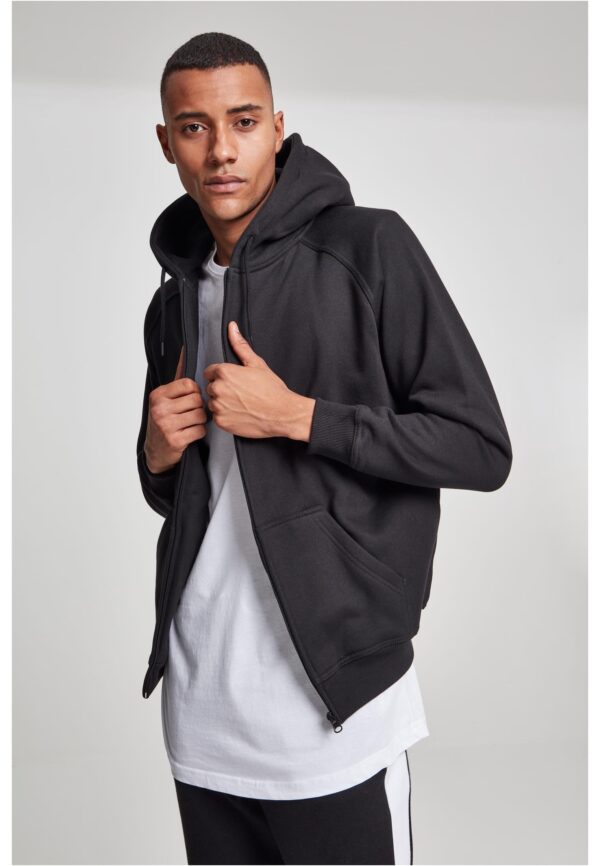 Zip-up hoodie black