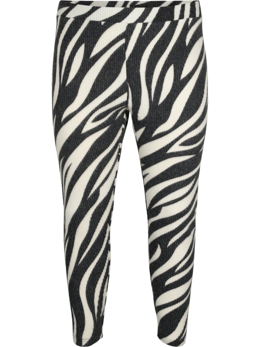 Zizzi Leggings  fekete / fehér-Ár