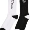 Zodiac Socks 2-Pack Black/White Cranch