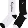 Zodiac Socks 2-Pack Black/White Shooter