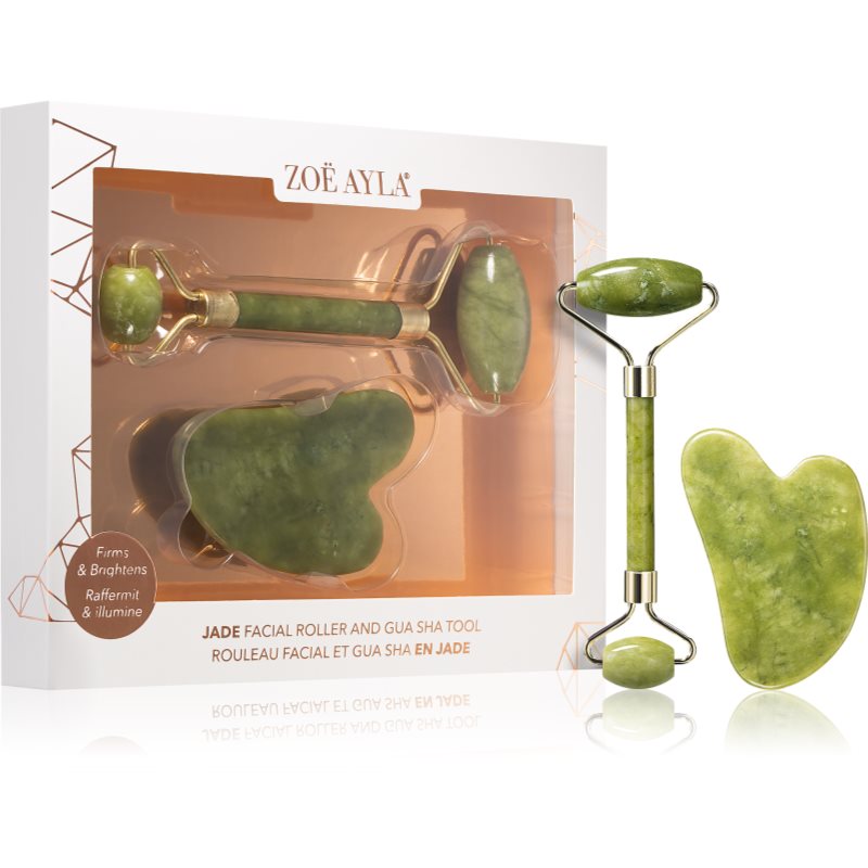 Zoë Ayla Jade Facial Roller And Gua Sha Tool ajándékszett az arcra 1 db-Ár