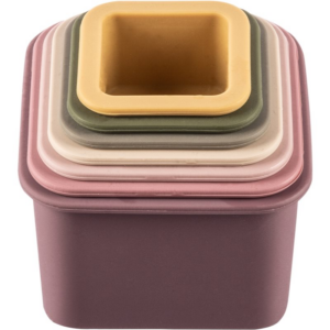Zopa Silicone Stacking Cups egymásba rakható poharak Multicolor 6 m+ 7 db-Ár