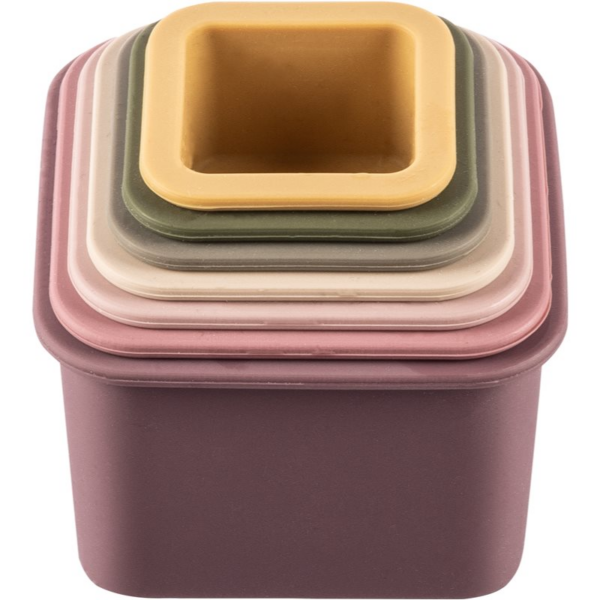 Zopa Silicone Stacking Cups egymásba rakható poharak Multicolor 6 m+ 7 db-Ár