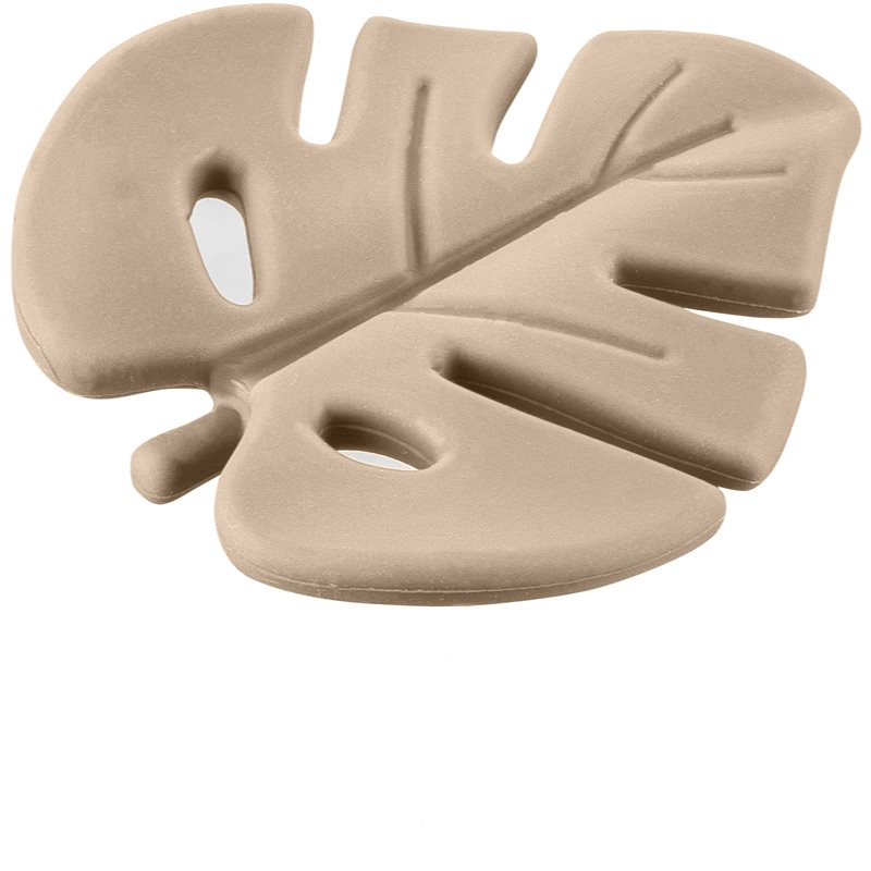 Zopa Silicone Teether Leaf rágóka Sand Beige 1 db-Ár
