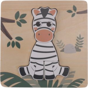 Zopa Wooden Puzzle Small kirakó fából készült Zebra 1 db-Ár
