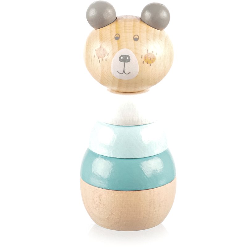 Zopa Wooden Rings Toy animal kirakós állatka fából készült Bear 1 db-Ár