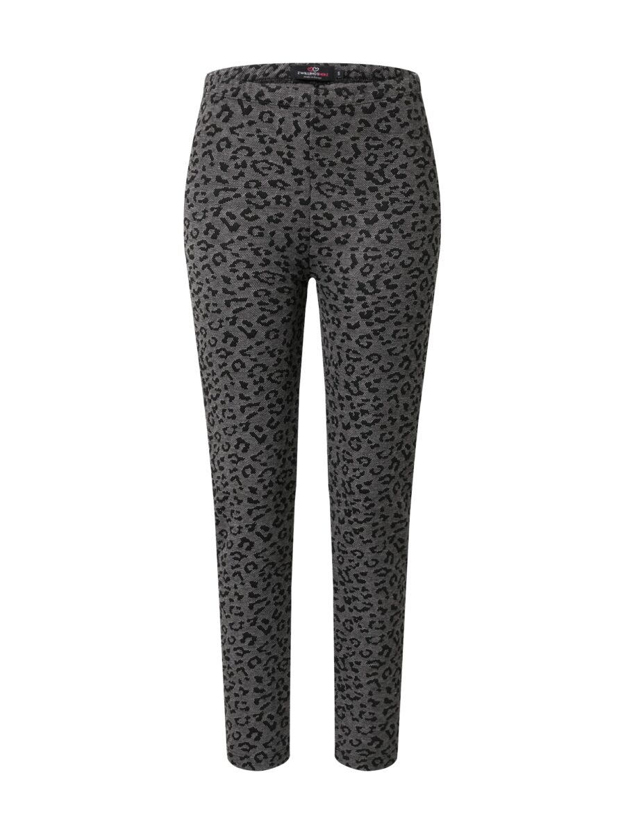 Zwillingsherz Leggings 'Grazia'  sötétszürke / fekete-hu