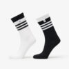 adidas 3 Stripes 2 Layer Crew Socks 2-Pack Black/ White M-alacsony-ár