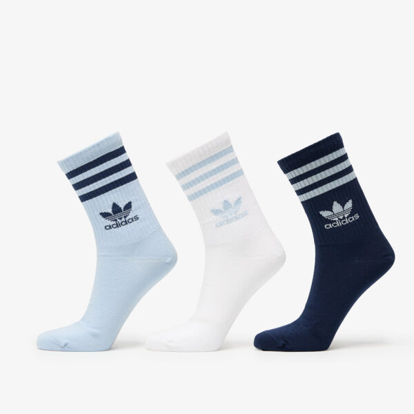 adidas 3 Stripes Crew Sock 3-Pack Wonder Blue/ Night Indigo/ White L-alacsony-ár
