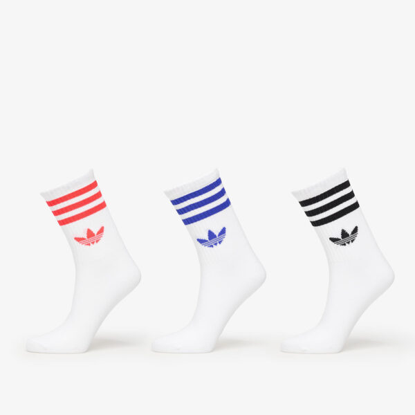 adidas 3-Stripes Crew Socks 3-Pack White/ Black/ Clear Pink M-alacsony-ár