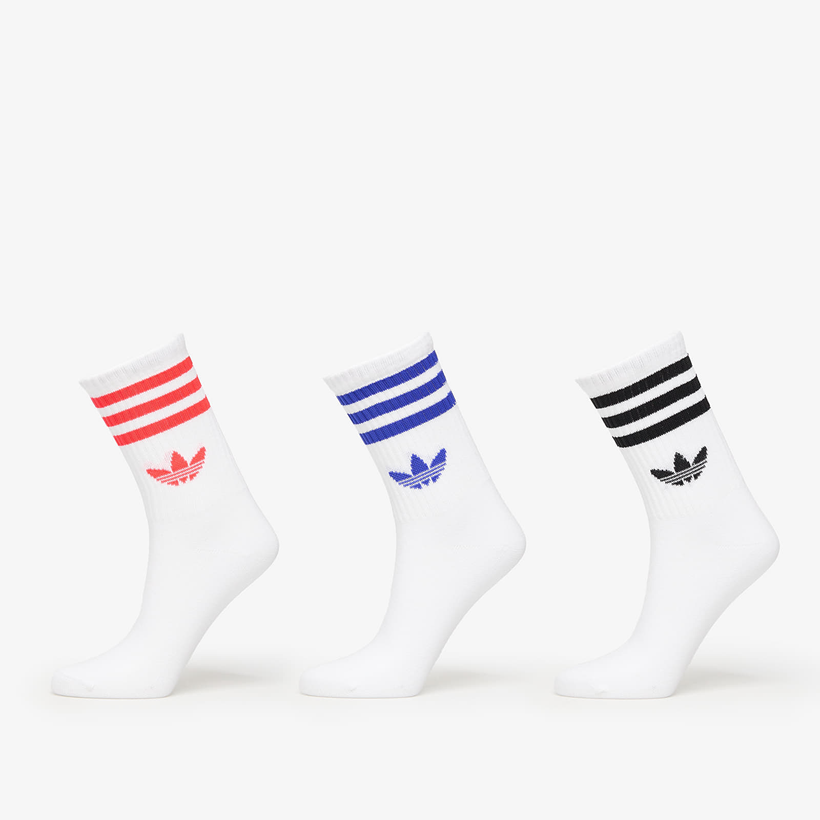 adidas 3-Stripes Crew Socks 3-Pack White/ Black/ Clear Pink M-alacsony-ár