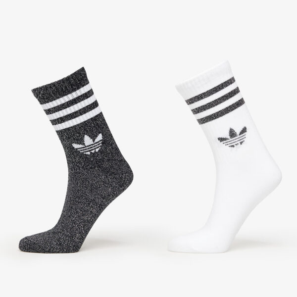 adidas 3-Stripes Glitter Crew Socks 2-Pack Black/ Lucid Red/ Lucid Blue S-alacsony-ár