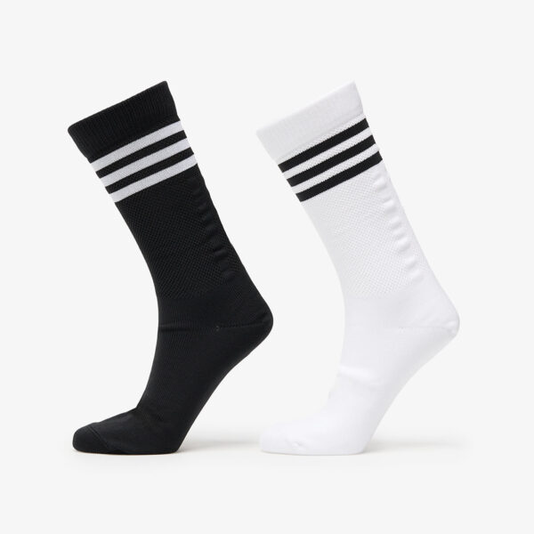 adidas 3 Stripes Textured Crew Socks 2-Pack White/ Black L-alacsony-ár