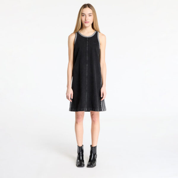 adidas Adicolor Denim 3 Stripes Tank Dress Black/ True Black Denim XS-alacsony-ár