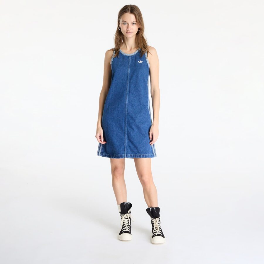adidas Adicolor Denim 3 Stripes Tank Dress Blue/ Indigo Denim XS-alacsony-ár