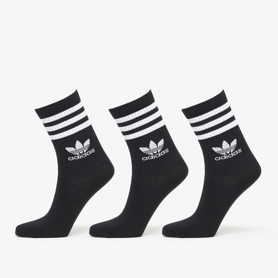 adidas Crew Sock 3-pack Black M-alacsony-ár