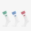 adidas High Crew Sock 3-Pack White/ Better Scarlet/ Blue/ Green M-alacsony-ár