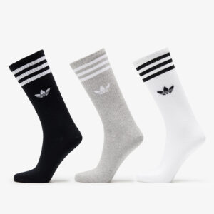 adidas High Crew Sock 3-Pack White/ Mgreyh/ Black M-alacsony-ár