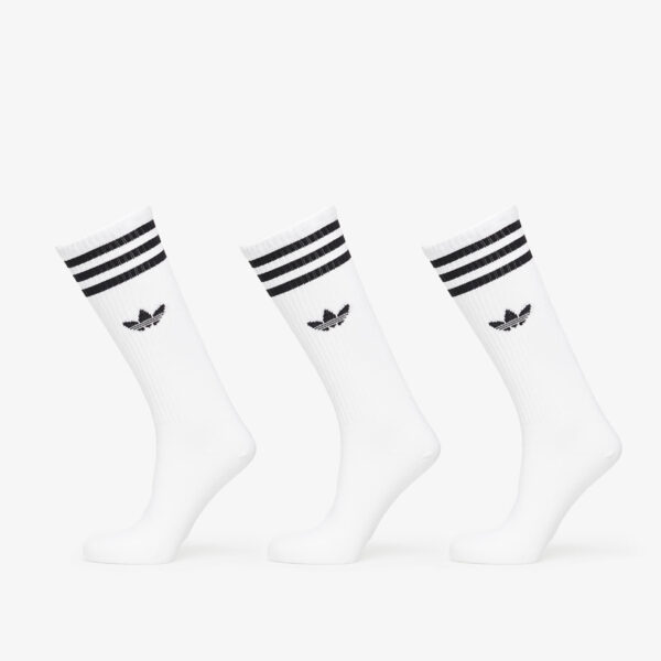 adidas High Solid Crew Sock 3-Pack White M-alacsony-ár