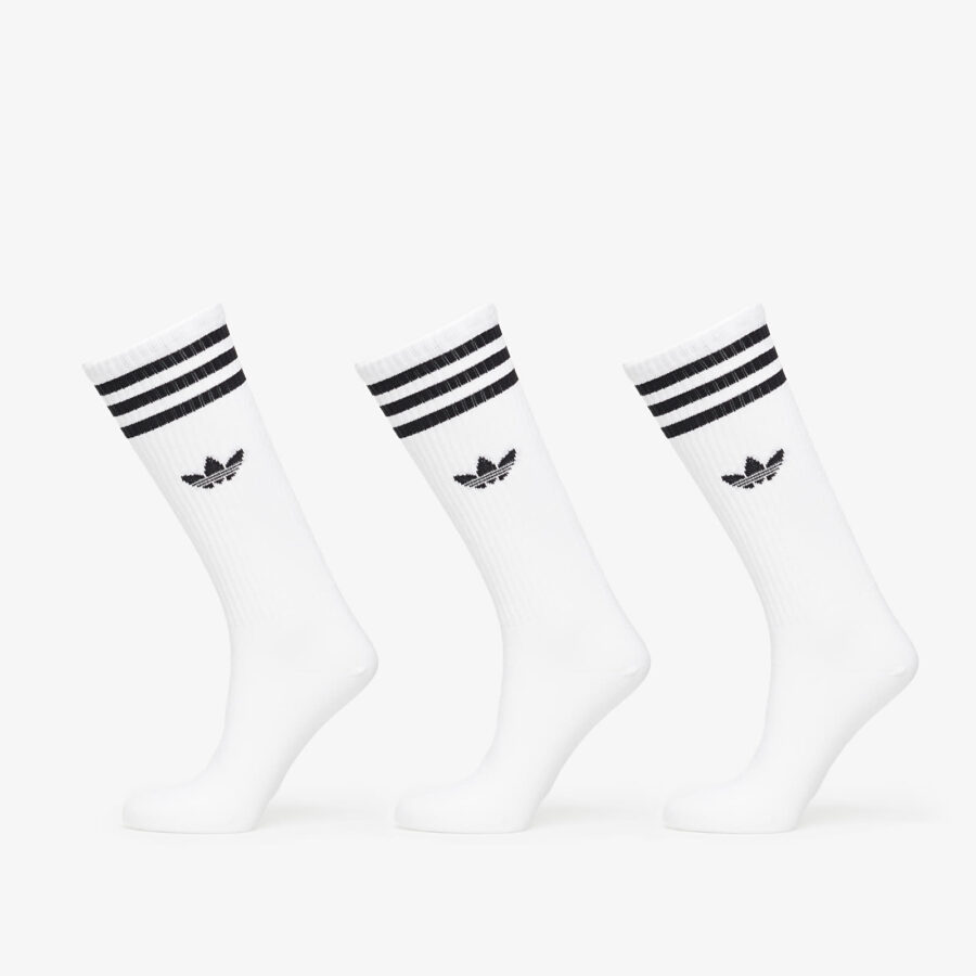 adidas High Solid Crew Sock 3-Pack White M-alacsony-ár