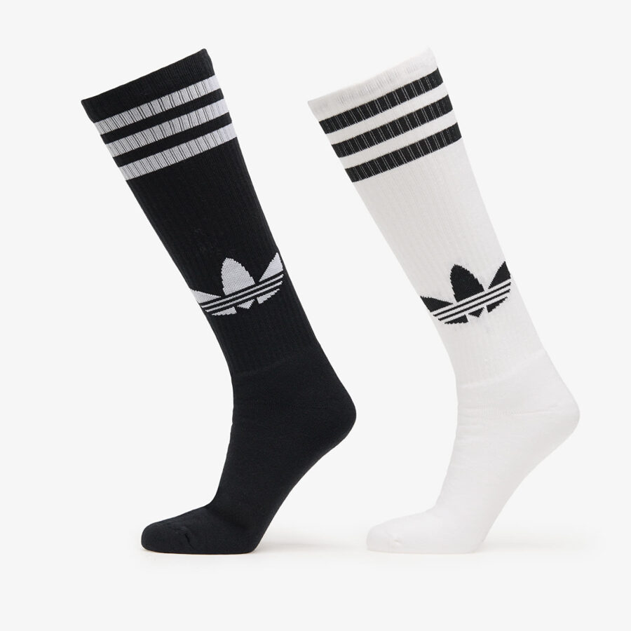 adidas Knee Sock 2-Pack White/ Black M-alacsony-ár