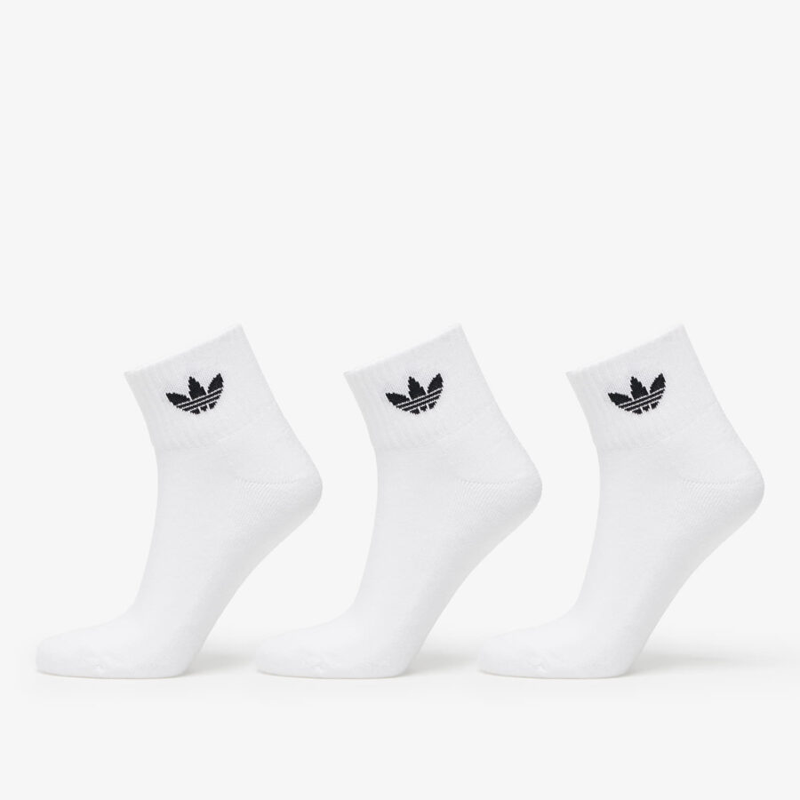 adidas Mid Ankle Socks 3-Pack White/ White/ Black 37-39-alacsony-ár