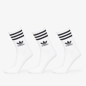 adidas Mid Cut Crew Sock 3-Pack White S-alacsony-ár
