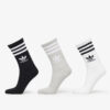adidas Mid Cut Crew Socks 3-Pack White/ Medium Grey Heather/ Black M-alacsony-ár