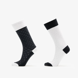 adidas Monogram Crew Socks 2-Pack Black/ White M-alacsony-ár