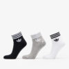 adidas Originals Trefoil Ankle Socks 3-Pack White/ Black/ Gray 35-38-alacsony-ár