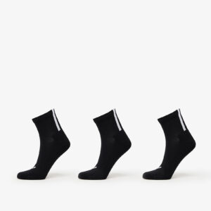 adidas Quarter 3 Back Stripes Socks 3-Pack Black/ White M-alacsony-ár