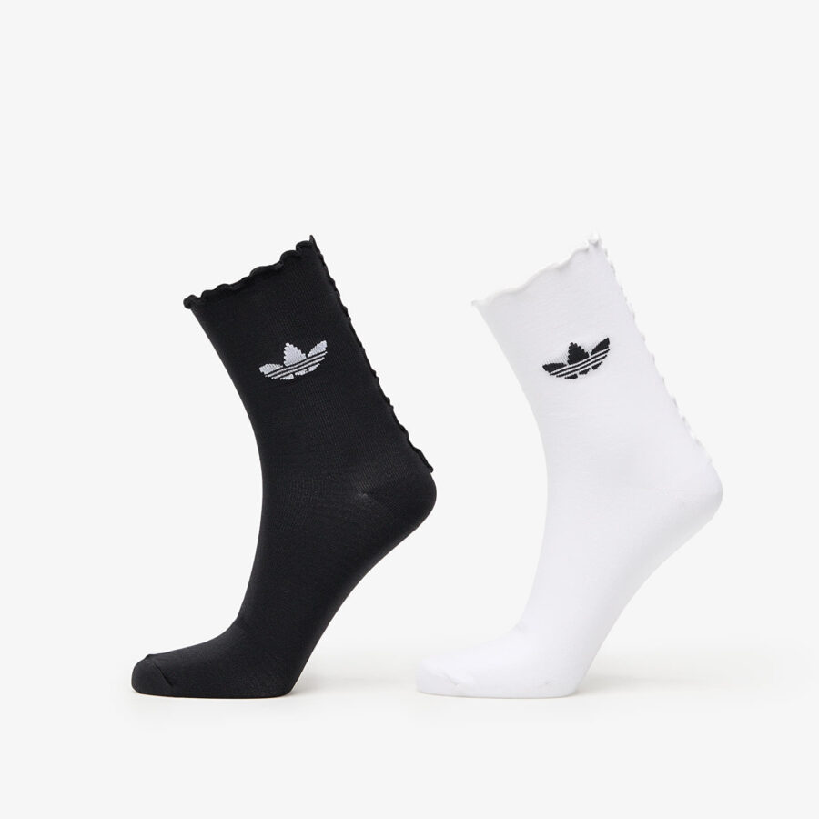 adidas Ruffle Socks 2-Pack White/ Black S-alacsony-ár