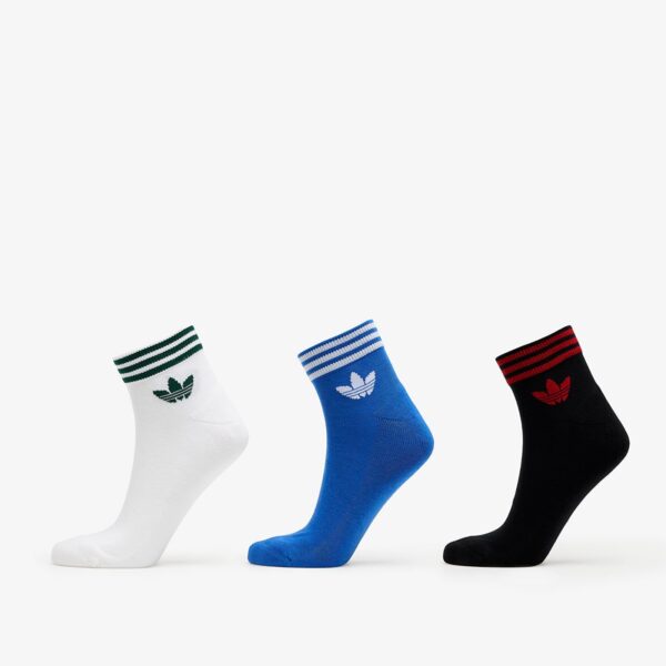 adidas Trefoil Ankle Sock Half-Cushioned 3-Pack Black/ Blue/ White S-alacsony-ár