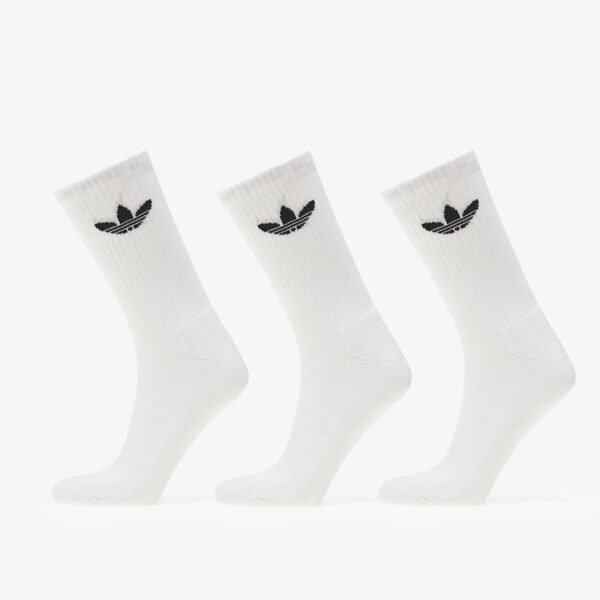 adidas Trefoil Cushion Crew Socks 3-Pack White M-alacsony-ár