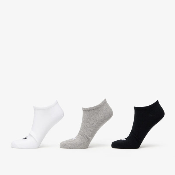 adidas Trefoil Liner Socks 3-Pack White/ Black/ Mgreyh 35-38-alacsony-ár