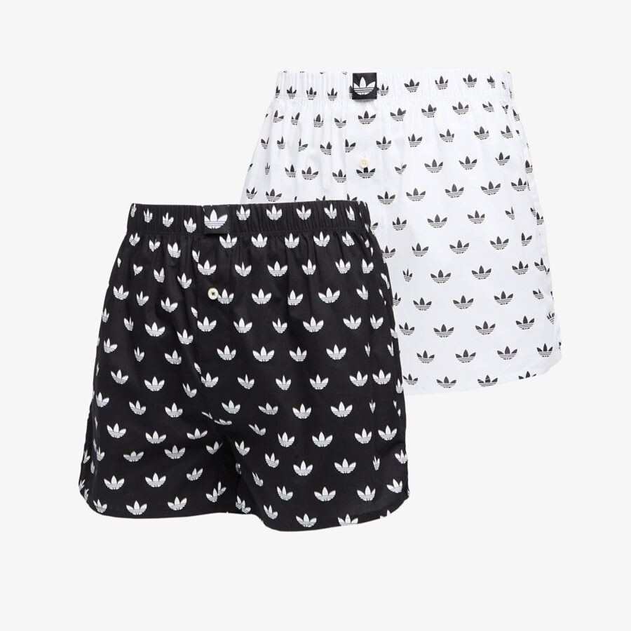 adidas Woven Boxer 2-Pack Black/ White M-alacsony-ár