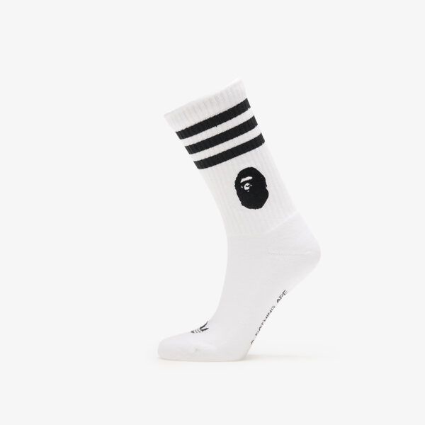 adidas x BAPE Socks White/ White/ Black S-alacsony-ár