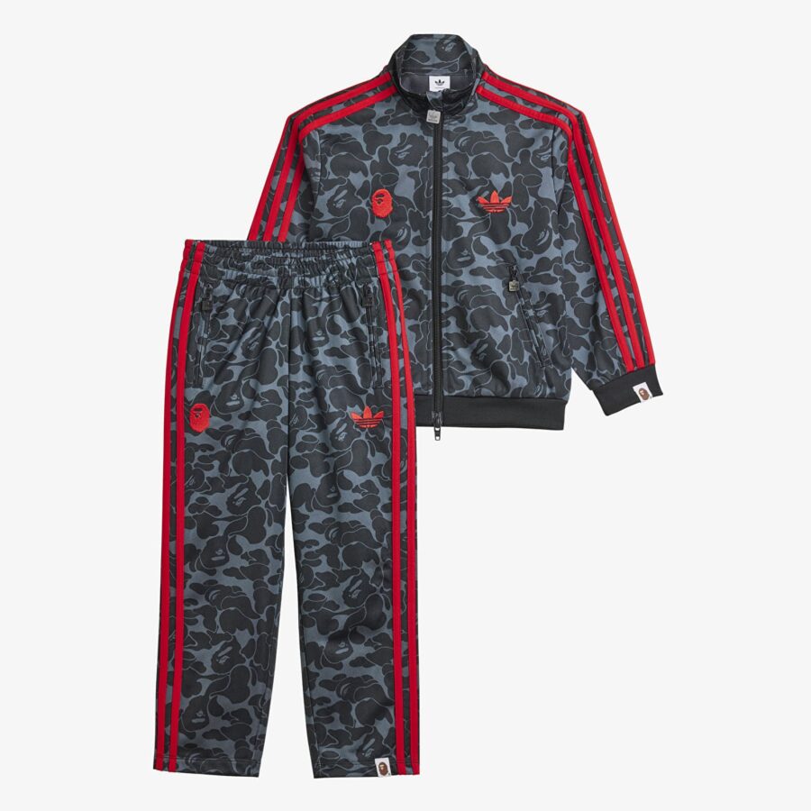 adidas x BAPE Track Suit Kids Black 104-alacsony-ár