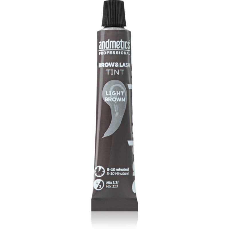 andmetics Professional Brow & Lash Tint szemöldök- és szempillafesték árnyalat Light Brown 20 ml-Ár
