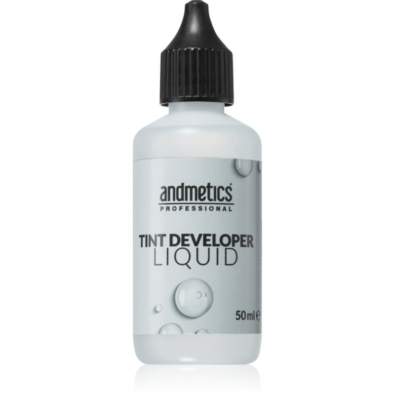 andmetics Professional Tint Developer Liquid aktivizáló emulzió szempilla- és szemöldök festékhez 50 ml-Ár