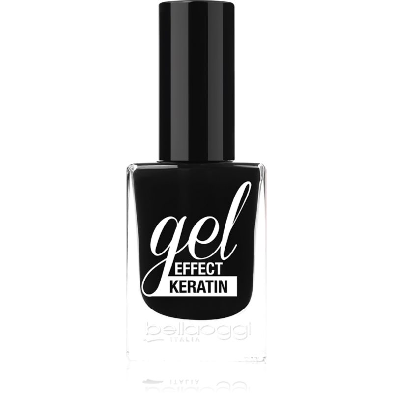 bellaoggi Gel Effect Keratin Nail Polish körömlakk árnyalat Black To Gold 10 ml-Ár