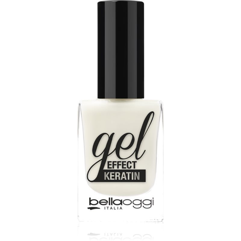 bellaoggi Gel Effect Keratin Nail Polish körömlakk árnyalat Milky White 10 ml-Ár