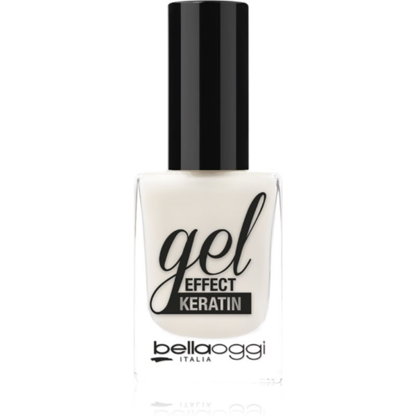 bellaoggi Gel Effect Keratin Nail Polish körömlakk árnyalat White Angel 10 ml-Ár