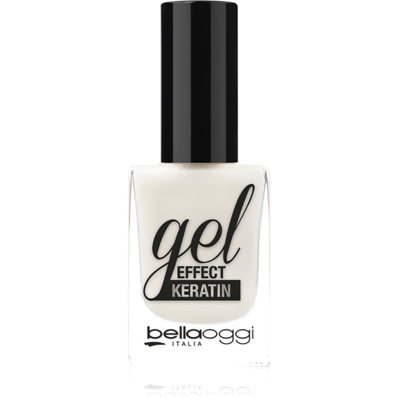 bellaoggi Gel Effect Keratin Nail Polish körömlakk árnyalat White Angel 10 ml-Ár