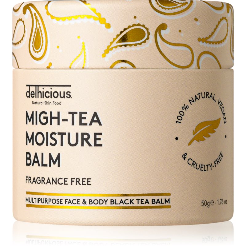 delhicious MIGH-TEA MOISTURE BALM multifunkciós balzsam a nagyon száraz és érzékeny bőrre parfümmentes 50 g-Ár
